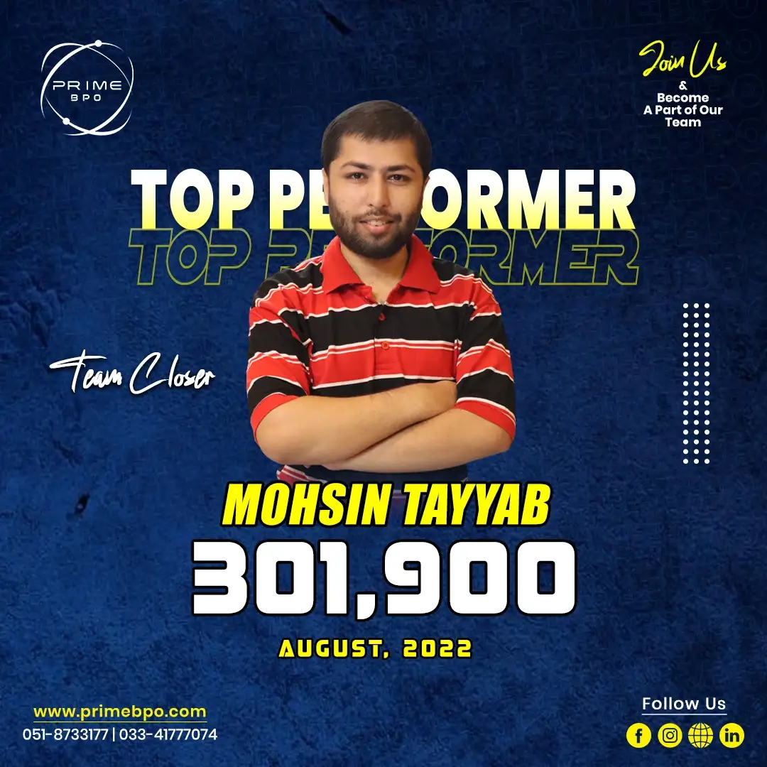 Prime bpo Top Performers